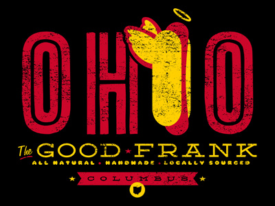 The Good Frank OHIO T-Shirt antique apparel columbus design food graphic hot dog oh ohio retro ruocco state t shirt tee vintage