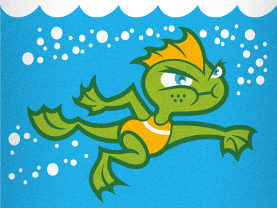 Water Bug girl monster swim water