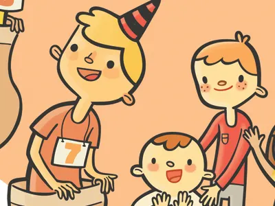 Glazer Children's Museum Family Carnival Poster carnival children poster