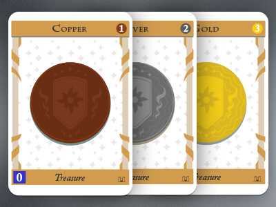 Dominion Treasure Cards board games card game dominion redesign treasure