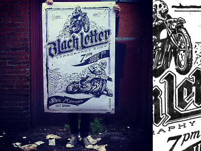 Blackletter Poster typography