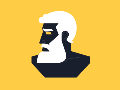 Zeus Bust bust illustration minimal zeus