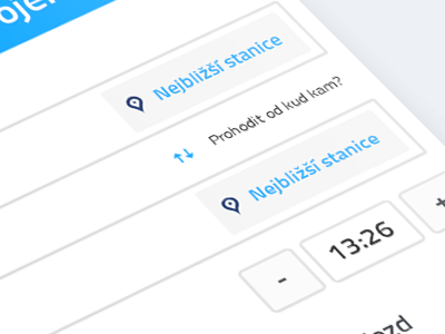 Czech Railways app app clean czech railways app design flat
