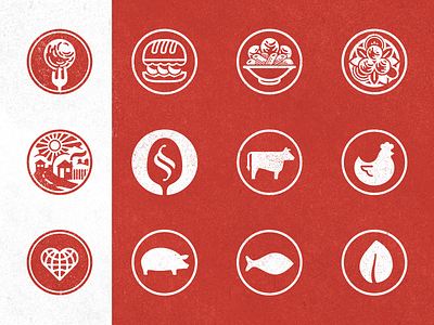 Meatballin' circles icons meatball red restaurant