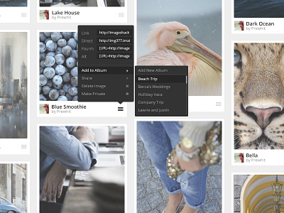 Image Menu app flat interface menu ui ux web