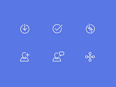 Activity Glyphs activity glyphs icons interface minimal stream stroke vector