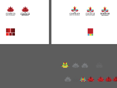 Messy artboard logo progress canada leaf logo maple wip
