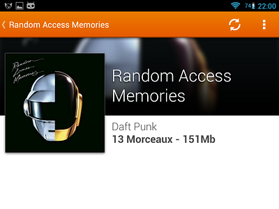 VLC for Android - Album View album android daft punk music view vlc