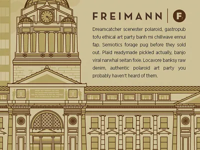 Another Fort Wayne Courthouse WIP building clouds courthouse downtown fort wayne indiana lines skyscraper vector wip