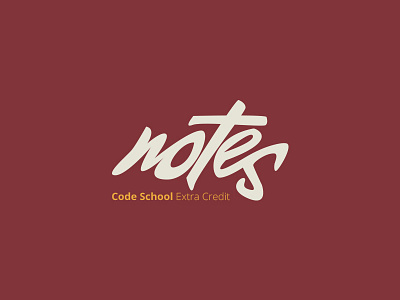 Notes lettering logo notes sketch typography