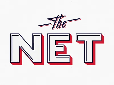The Net Logo Sign Painter brand classic logo retro sign painter