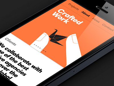 Enjoythis clean colour iphone mobile studio ui website