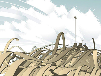 Art Basel Miami art audi basel car clouds lights line miami road sky