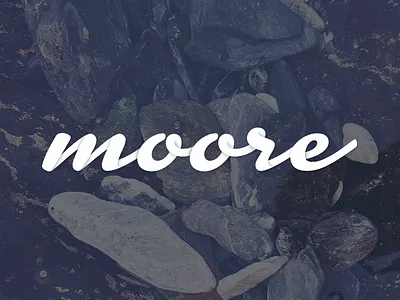 Moore depth logo mark personal logo script