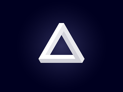 Triangle on Purple geometry infinite trendy triangle