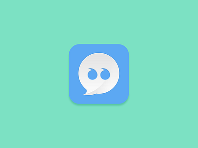 Logo chat flat logo ui