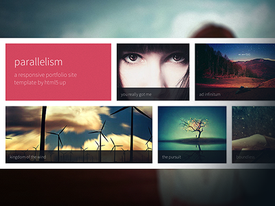 Parallelism - A Free Portfolio Site Template flat freebie portfolio site template web web design