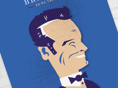 Pierce Brosnan 007 051613 160513 16th may birthday character happy birthday illustration james bond pierce brosnan pierce. brosnan portrait