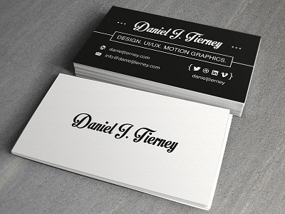 Personal Business Card business card graphic design vintage