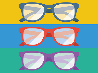 Sunglasses blue glasses green illustration rain ray ban rayban red sun vector violet weather yellow