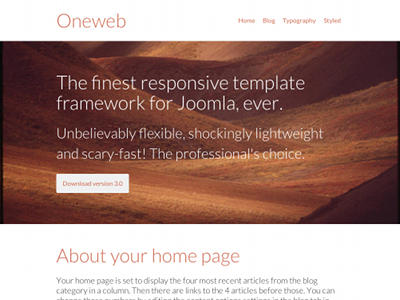 Onewebv3 css3 htm5 joomla minimal responsive