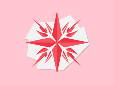 Compass logo draft compass lightning logo red star symbol