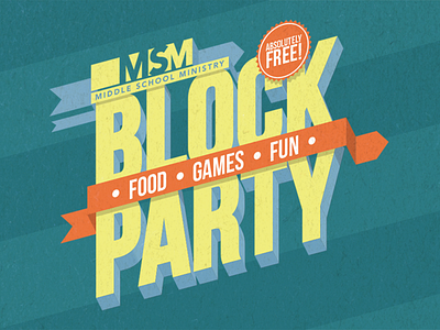 Middle School Block Party illustrator