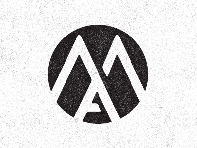 Look Ma black blkboxlabs branding circle logo ma monogram texture white