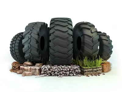 Industrial tires earthmover grass gravel ground lorry stone straw tire truck