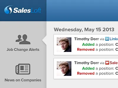 SalesLoft v2 feed icons linkedin news noun project salesforce salesloft stream