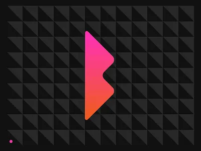 Letter B flat typography