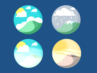 Oweather-part.B app cloud cold flat fog gui haze hill icon snow ui weather