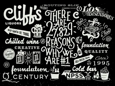 Random Cisneros stuff drawing emblem icon illustration logo signage sketch stuff type typography