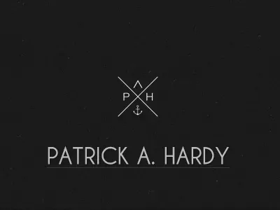 Patrick A. Hardy Logo brand design graphic design logo minimal self branding simple