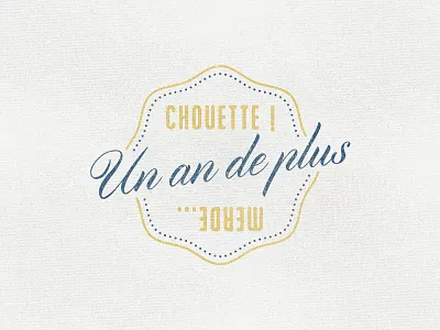 Chouette Merde anniversaire broderie chouette logo losttype merde vintage