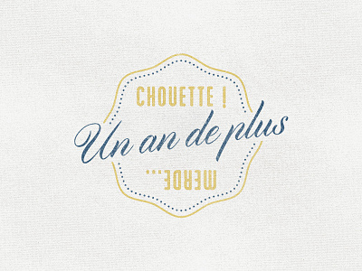 Chouette Merde anniversaire broderie chouette logo losttype merde vintage