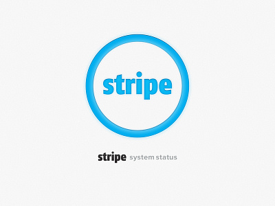 Stripe System Status blue circle glow mark perty stripe ui