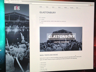 Gig 2 crowdfunding music themeforest wordpress