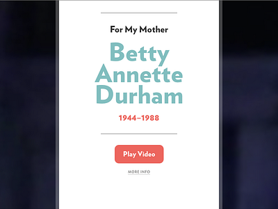 Memorial for my mother blue hfj ideal sans memorial red verlaf video webfonts