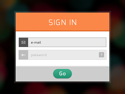 Clean Login Box login sign in ui web