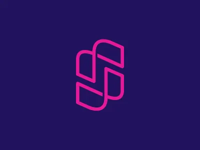 S letter logo return s target