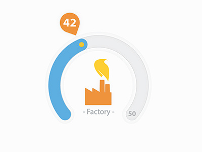 Flat Gauge 42 color factory flat gauge jauge picto ui