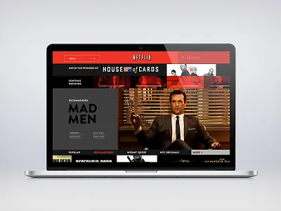 Netflix Home netflix ui ux web