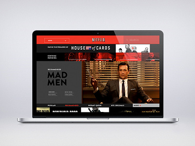 Netflix Home netflix ui ux web