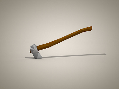 Axe 3d c4d cinema4d low poly lowpoly