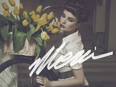 Merci design editorial fashion hand drawn lettering retro type typography