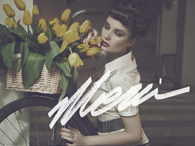 Merci design editorial fashion hand drawn lettering retro type typography