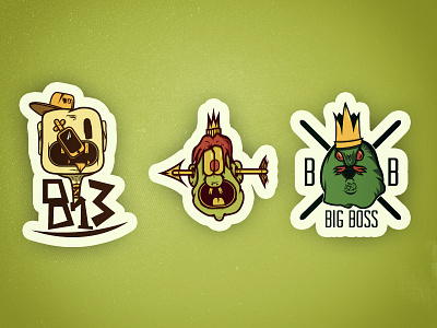 813 Stickerbook character sticker vector