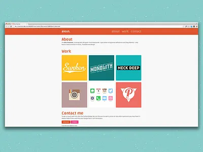 My Site Small design flat flat design portfolio web web design website