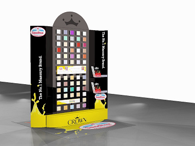 Crown Paints Sandtex Uk Display D Side 1 concept development concept generation concept presentation p.o.p. p.o.s. pop pop design pop display pos pos design pos display retail concept retail design retail designer retail display